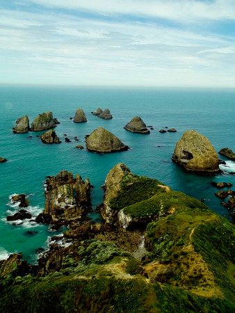Beautiful New Zealand coastの写真素材
