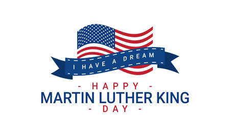 Martin Luther king day themed design, perfect for posters, backgrounds, social media posts etcのイラスト素材