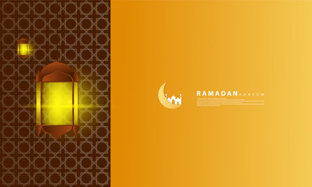 Ramadan-themed backgrounds, perfect for backgrounds, wallpapers, covers on Islamic eventsのイラスト素材