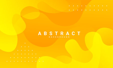 fluid background, yellow, suitable for templates, backgrounds, presentations, covers, and othersのイラスト素材