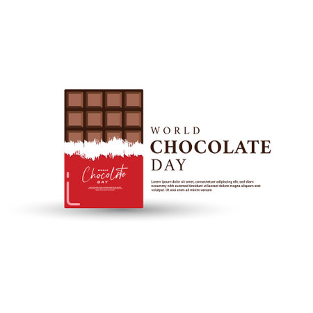 world chocolate day background, suitable for posters, social media posts, and othersのイラスト素材