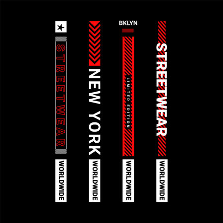 simple city slogan strip design, perfect for designing screen printing, t-shirts, hoodies, jackets and moreのイラスト素材