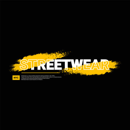 Streetwear writing design, suitable for screen printing t-shirts, clothes, apparel, jackets and othersのイラスト素材