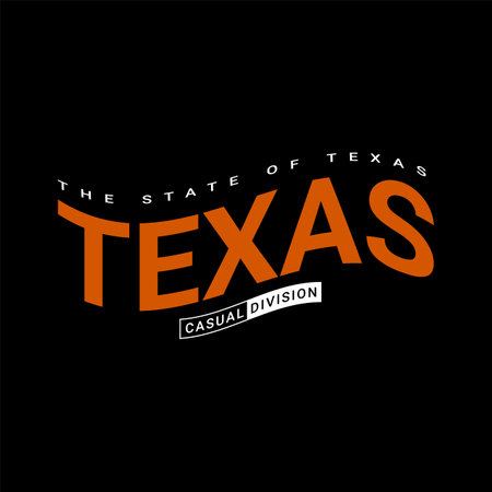 Texas writing illustration, suitable for designing t-shirts, jackets, clothes and othersのイラスト素材