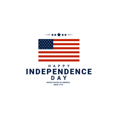 United States Independence Day, 4th of July American Freedom, suitable for backgrounds, t-shirts, clothes, posters, banners and othersのイラスト素材