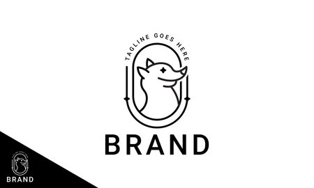 wolf logo, this logo is inspired by wolvesのイラスト素材