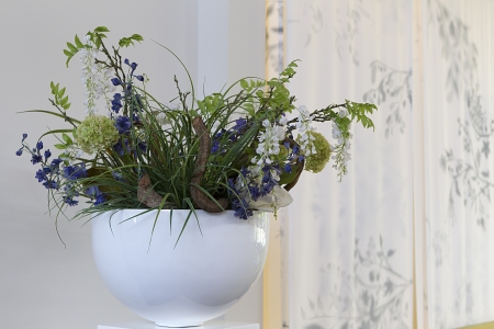 flowers in vaseの写真素材