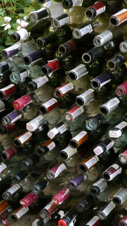  Full Frame of empty bottles の写真素材