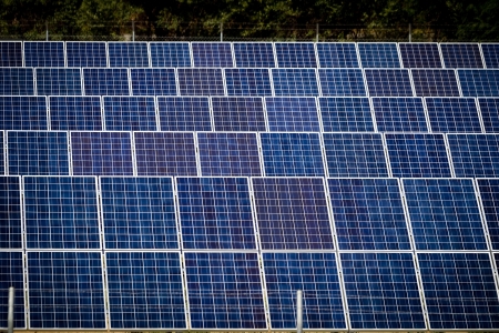  Photovoltaic panels solar field の写真素材