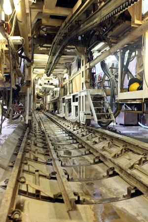 THESSALONIKI, GREECE - AUG 2, 2010: Works for the construction of metro in the center of town のeditorial素材