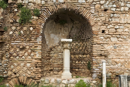 The Temple of Apollo in Delphi Greeceの写真素材