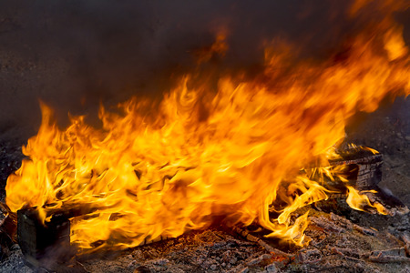 Red Fire and Flames Background