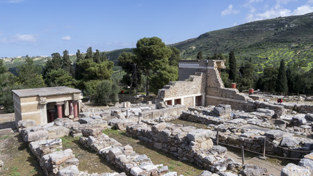 Knossos palace at Crete, Greece