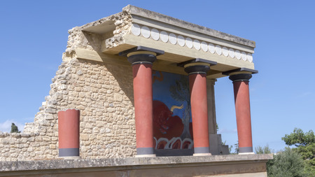 Knossos palace at Crete, Greeceのeditorial素材