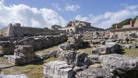 Knossos palace at Crete, Greeceのeditorial素材
