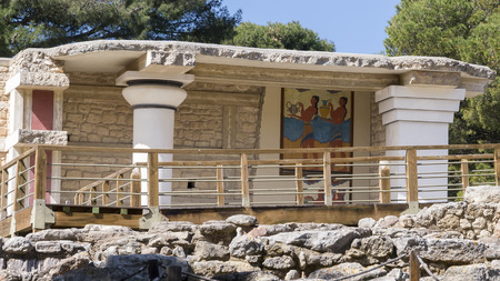 Knossos palace at Crete, Greeceのeditorial素材