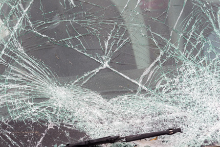 VERIA, GREECE - OCTOBER, 5, 2014:A large truck crashed into a number of cars and 4 people were killed and many were injured in a multi-vehicle collision that occurred on Egnatia Odos.のeditorial素材