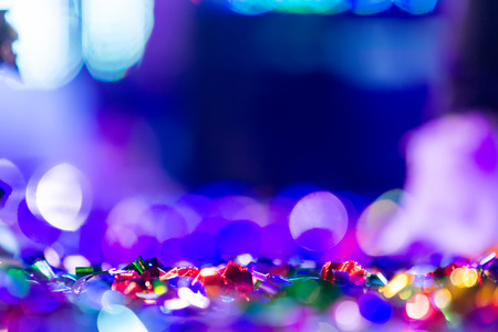 Defocused entertainment concert lighting on stage, bokeh.の写真素材