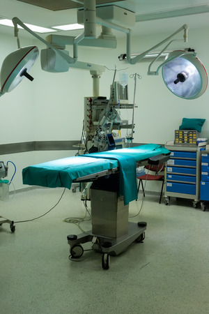 THESSALONIKI, GREECE, FEBRUARY 17, 2015: Equipment and medical devices in modern operating roomのeditorial素材