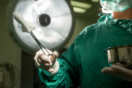 THESSALONIKI, GREECE, FEBRUARY 17, 2015: Team of doctors operates at patient in clinic centerのeditorial素材