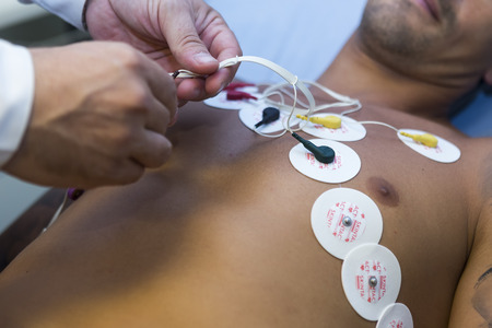 Thessaloniki, Greece- June 29, 2015: Ricardo Costa football player of PAOK while going through medical tests in Thessaloniki, Greece.のeditorial素材