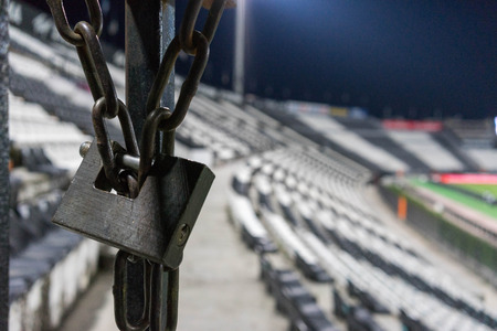 Thessaloniki, Greece- June 2, 2015: Locket at Toumba stadium during team practice in Thessaloniki, Greece. Image with shallow depth of fieldのeditorial素材