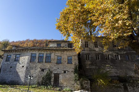 The picturesque village of Vitsa in Zagori area, northern Greeceのeditorial素材