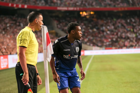 Amsterdam, Netherlands - July 26, 2016: Garry Rodrigues in action during the UEFA Champions League third qualifying round between Ajax vs PAOKのeditorial素材