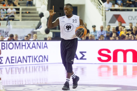 Thessaloniki, Greece - September 8, 2016: Bryant  Darryl of PAOK in action during the friendly match PAOK vs CSKA Moscowのeditorial素材