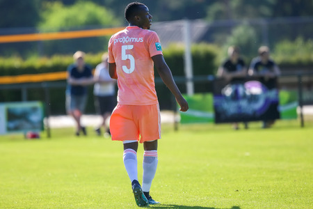 Horst, Netherlands - June 29, 2018: Player of RSC Anderlecht Edo Kayembe in action during friendly match RSC Anderlecht vs PAOK at Sport park Sporting Swolgen Tienrayのeditorial素材