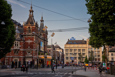 Amsterdam, Netherland - July 7, 2018: General view of city of Amsterdam, Hollandのeditorial素材