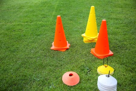 Soccer (football) training equipmentの写真素材