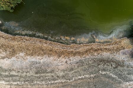 Thousands of dead fish around Lake Koroneia in northern Greece. the high fish mortality is largely...