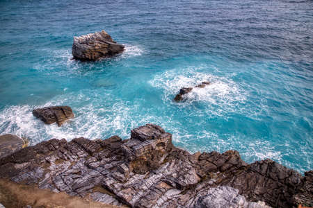 Mylopotamos beach at Tsagarada of Pelion in Greece.の写真素材