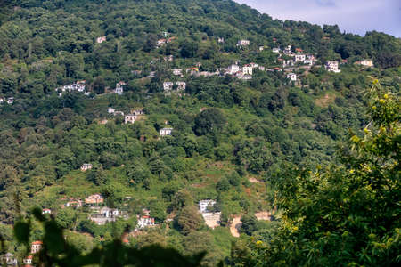 Mylopotamos beach at Tsagarada of Pelion in Greece.の写真素材