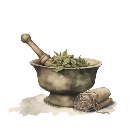 botanical illustration with plants Chinese medicine and cosmetics, classical and exquisite traditional Chinese medicine style. The use of herbs emits a rich atmosphere of traditional Chinese cultureの素材