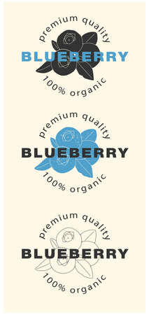 organic company or product. VeÑtor. Three options on a gray background. you can change the color.のイラスト素材