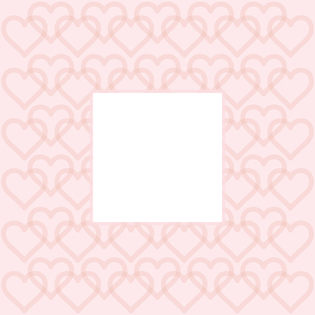 Hearts background - seamless pattern vector - hearts - st. valentine - blank space for textのイラスト素材