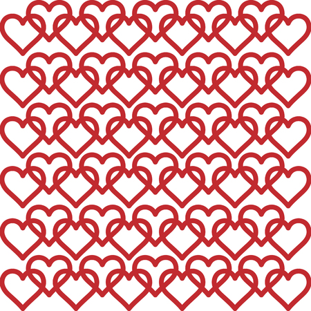 Hearts background - pattern vector - hearts - st. valentine - Hearts wallpaperのイラスト素材