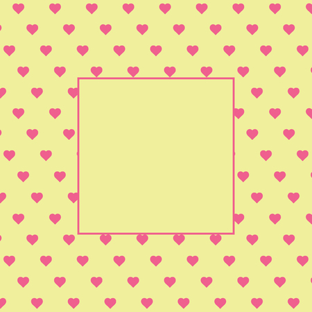 Colored Heart Background - Illustration valentine`s day elegant festive vector. Symbols of tenderness and love with space for textのイラスト素材