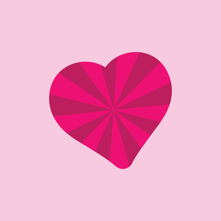 Heart pattern radiation, concentration line, radial, pink valentine's day vector, mother's dayのイラスト素材
