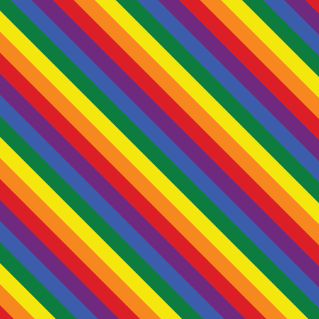 Rainbow stripes pride wallpaper, background, valentine's pattern for card, invitation, retro style, flat design, LGBT flag movement vectorのイラスト素材