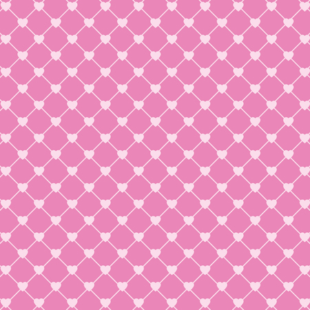 Vector seamless pattern with hearts and dots, romantic wallpaper, background for mother's day or valentine's day, 8th marchのイラスト素材
