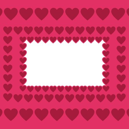 Pink heart background with empty place for text, greeting card for Valentine's day, wedding, mother's day, copy spaceのイラスト素材