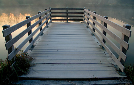 Pier over river