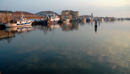 Upper Adriatic Fishing Boats Harborの写真素材