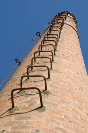 Early 1900 abandoned industrial chimneyの写真素材