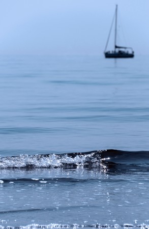 Blue peacefulnessの写真素材