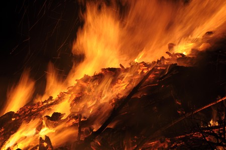 Fire and flamesの写真素材