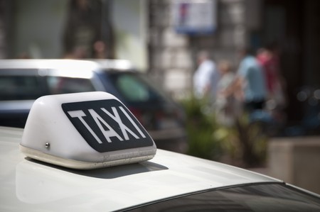 Taxi signの写真素材